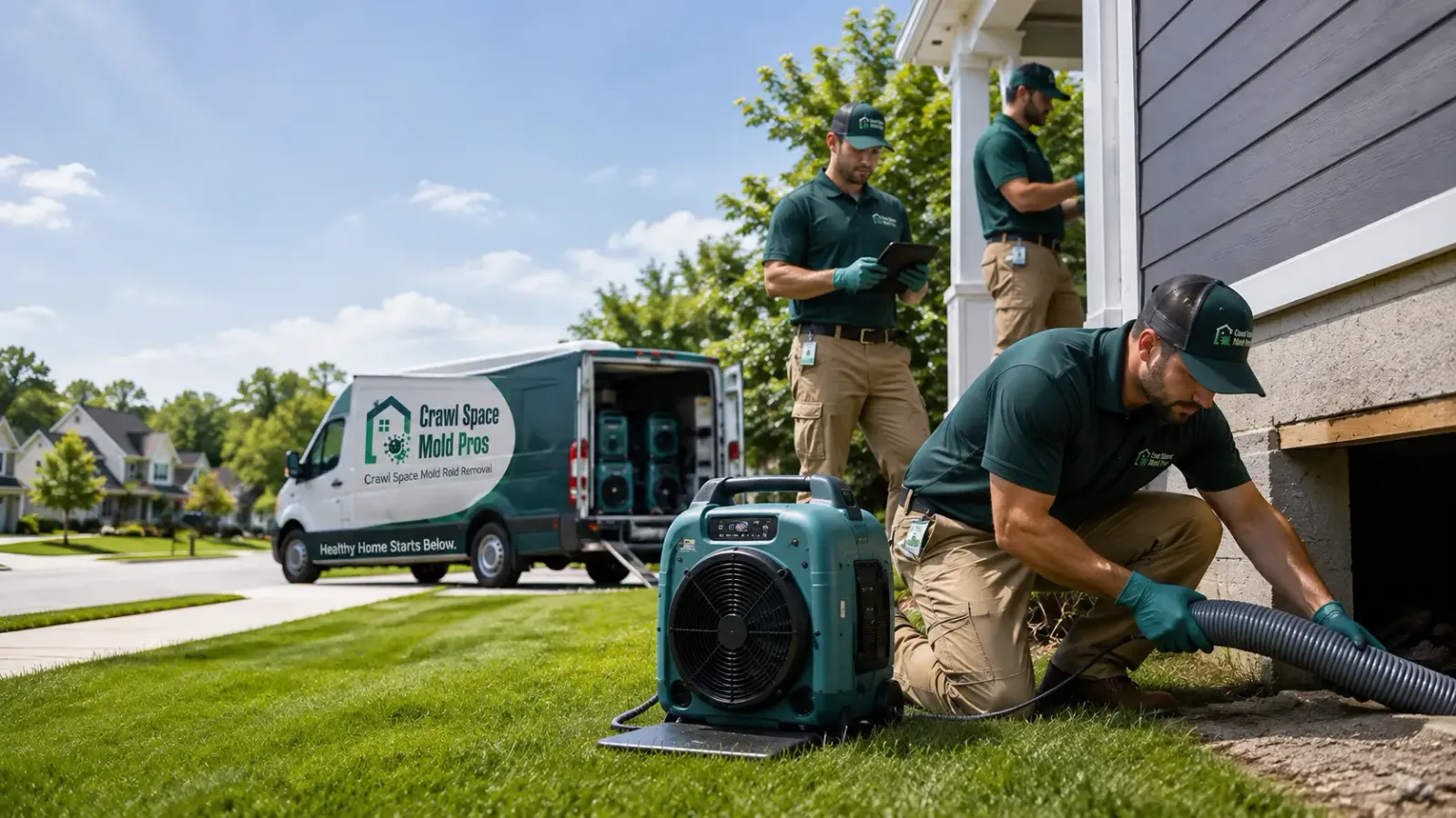 Crawl Space Mold Removal in East Greenville, PA